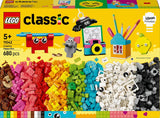 LEGO Classic Creative Fun Box, kleurrijke bouwstenen voor fantasierijk rollenspel, bouwset voor beginners, speelgoed voor meisjes en jongens vanaf 5 jaar, herbouwbare modellen 11042 Bouwsets Besuche den LEGO-Store