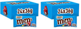 M&M's Pinda Chocolade Bulkverpakking 24 x 45g Chocolade Pinda Smaak Linzen Chocolade Cadeau (1080g) Ideaal als traktatie met voetbalthema