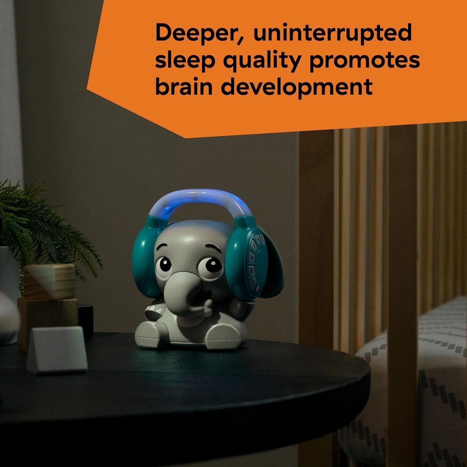 Baby Einstein Earl the Elephant Bluetooth-geluidsmachine, muzieksysteem + nachtlampje, baby- tot peuterspeelgoed Bebe Naty Shop