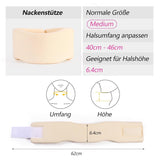 RESTCLOUD neksteun gemaakt van zacht schuim, universele kraag, verstelbare neksteun om te slapen - Verlicht nekpijn (wit, 6,4 cm diepe kraag, M) Cervicale orthopedische kussens Naty Shop