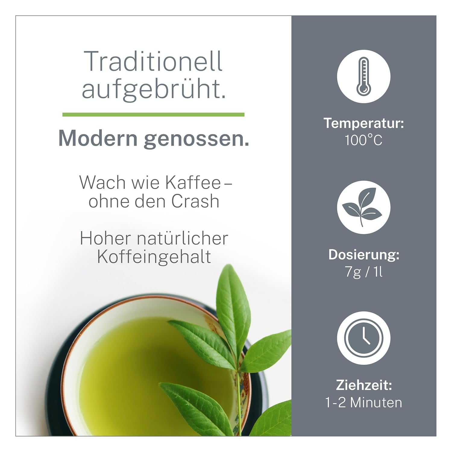 Pinhead Buskruit Biologische Groene Thee Bulk 1kg – Biologische Groene Thee van hoge kwaliteit uit China – Lichte Rokerige Smaak – Voor Fijnproevers en Theekenners – Mycupoftea