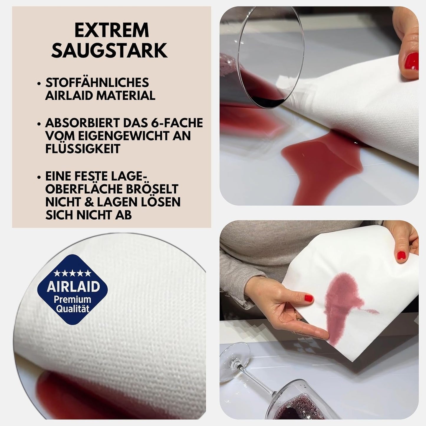 50 Aroba Airlaid Servetten Textiel Look 19 KLEUREN 40X40 Cm 1/4 vouw Hoge kwaliteit Textiel Look Bruiloft Servetten voor Jubilea Hotel Catering Feestdagen Kerst Bruiloft Roze