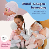 BABY Born Annabell 43 cm - Zachte pop met 7 elektronische functies en geluid - Geschikt voor kinderen vanaf 3 jaar - Pop inclusief accessoires - Werkt op batterijen
