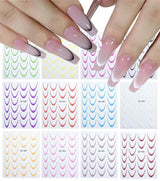 Leuke nagelstickers voor kinderen 20 vellen 3D-nagelstickers Glow In The Dark Bloemen Kleurrijke nagelkunstdecoratie Nagelstickers Zelfklevende stickers DIY Decoratie Accessoires