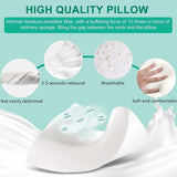 Fityou Memory Foam Kussen Neksteunkussen Ergonomisch Slaapkussen Koelkussen Dubbelzijdig Ontwerp Wasbare Kussensloop (67,5X40X13Cm) Cervicale Orthopedische Kussens Naty Shop