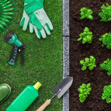 Relaxdays spiraalslang verlengbaar tot 20m flexibele tuinslang met watersproeier 7 spuitpatronen groen