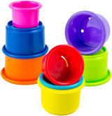 LAMAZE Octivity Time Baby Zintuiglijk speelgoed, Zacht babyspel en ontdekking, Octopus Peuter Geschikt vanaf 6 maanden, Jongens en meisjes vanaf 1 jaar Babyspeelgoed Naty Shop Stapelbeker