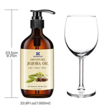 Biologische jojoba-olie 1 liter, 100% pure Cosmetica en Schoonheid Naty Shop