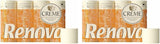 Toiletpapier Renova 4 lagen geurcrème, 12 rollen rol