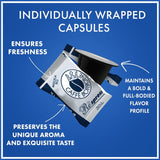 Caffè Borbone Respresso, Blauwe Kaffeemischung - 100 Capsules - Compatibel met Nespresso®* Haushalts-Espressomaschinen