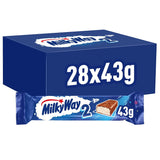 Chocoladerepen | Melkroom | 28 dubbele repen in een doos (28 x 43 g)