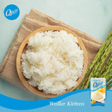Q RIJST | Weißer Klebreis Langkorn uit Thailand | Aromatisch met klebrigertextuur | Ideaal voor curry's, sushi, mochi of rijstpudding 1 x 1 kg