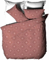 The Linen Yard Boheemse dekbedovertrekset, rood, 260 x 220 cm dekbedden en quilts Naty Shop eenpersoonsbed van rode klei
