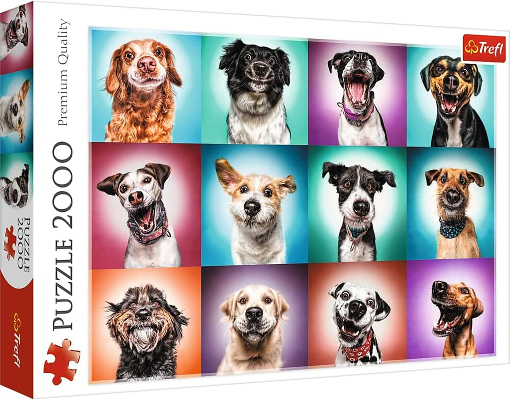 Trefl TR27119 Grappige hondenportretten II 2000 stukjes, premium kwaliteit, voor volwassenen en kinderen vanaf 12 jaar puzzel, gekleurde puzzel Naty Shop standaardtitel