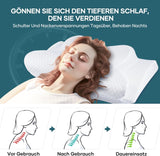 Nekkussen Hoofdkussen Orthopedisch kussen Memory Foam Kussen Ergonomisch hoofdkussen Neksteunkussen Anti-zijwaartse impactkussen voor zij-, rug- en buikslapers Witte cervicale orthopedische kussens Naty Shop