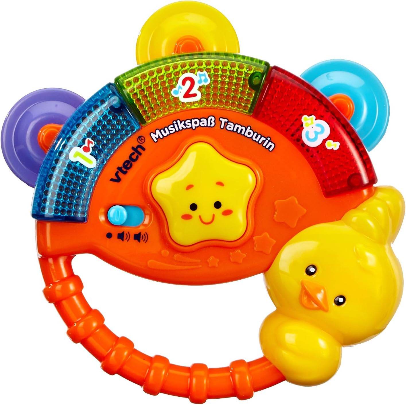 Vtech Baby 3-in-1 Magische Muziekbal, 9-36 Maanden & Baby Music Fun Tamboerijn - Elektronisch speelgoed met muziek en geluidseffecten - Voor 9-36 Maanden Babyspeelgoed Bebe Naty Shop