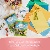 Lindt Kleine paasvriendjes met chocolade | 2 x 100 g | 10 leuke Lindt paasvriendjes | Fijne Dubbele Melkcrème in Alpenmelkchocolade | Paaseieren voor kinderen | Geschenk van chocolade