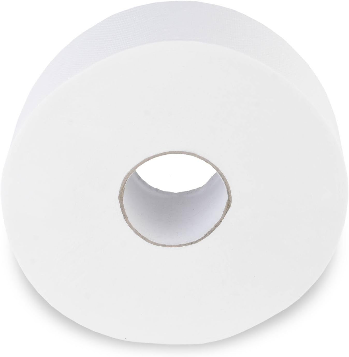 Quicky Jumbo 2-laags toiletpapier, 25 cm Ø, helderwit, reliëf met fijne stippen, 6 rollen - absorberend en scheurbestendig voor maximale hygiëne, ideaal voor openbare instellingen en industrie