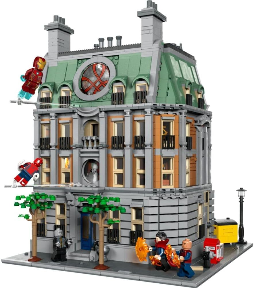 LEGO Marvel Sanctum Sanctorum Modulaire bouwset van 3 verdiepingen met minifiguren van Doctor Strange en Iron Man Avengers: Endgame Toy House Fan Collectible Great Room Decor 76218 Bouwsets Bekijk de LEGO-Store