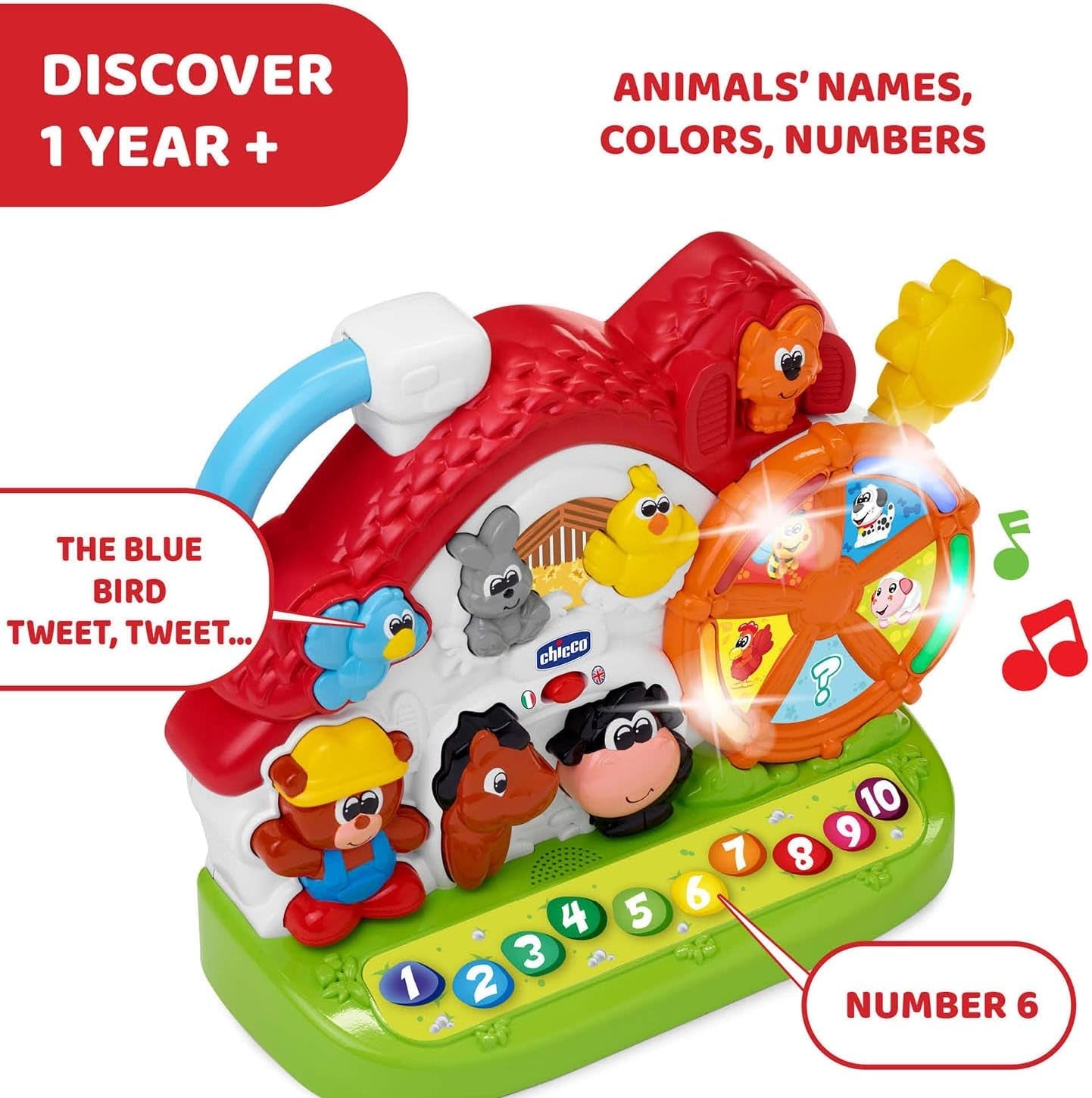 Chicco Ma New Farm, tweetalig, stapelbaar Naty Shop babyspeelgoed