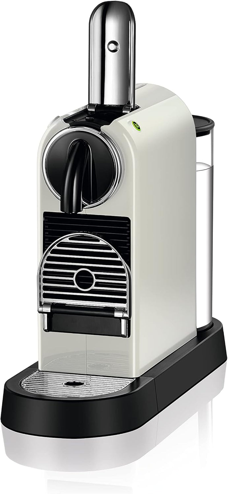 Nespresso EN167.W Citiz capsule-espressomachine, hogedrukpomp en ideale temperatuurregeling, zonder Aeroccino (melkopschuimer), energiebesparende functie, 1260 W, crèmewit, 37,4 x 11,9 x 25,5 cm