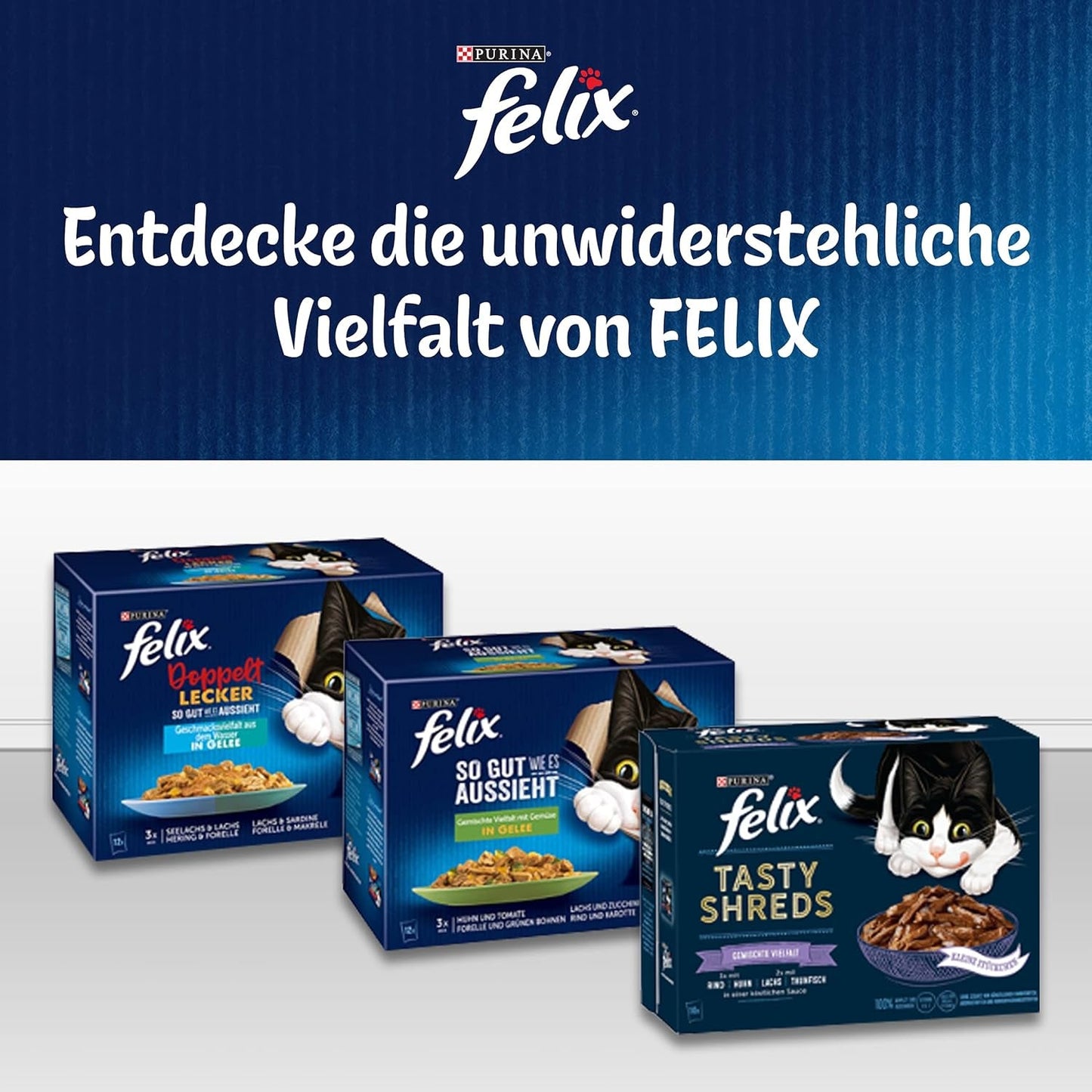 Felix Zo goed als het eruit ziet Nat kattenvoer in gelei met kip, 26 stuks (26 x 85 g)