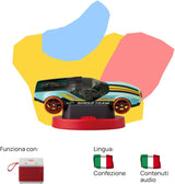 Hot Wheels dinosaurusaanval geluidsfiguur - verhalen en geluidsverhalen voor jongens en meisjes van 3-5 jaar oud, speelgoed met educatieve inhoud, Italiaanse versie Jucarii Bebe Naty Shop