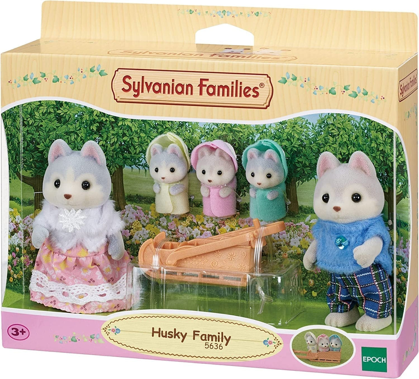 Sylvanian Families L5636 Husky Family Naty Shop-poppen
