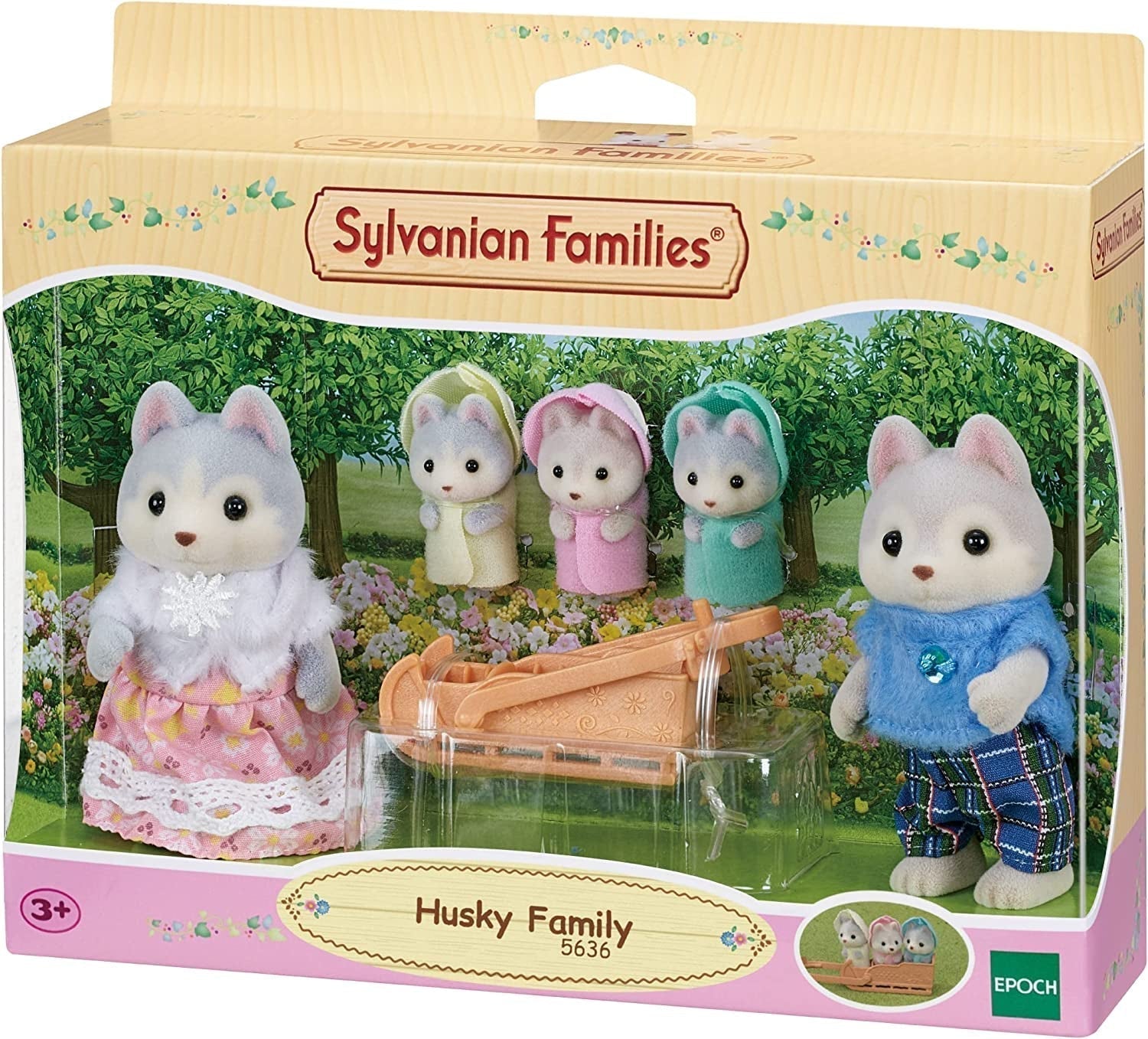 Sylvanian Families L5636 Husky Family Naty Shop-poppen