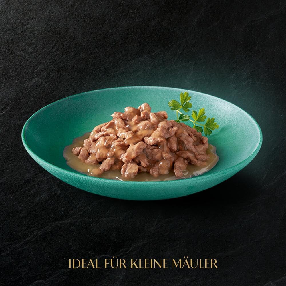 Sheba natvoer voor kittens, in diverse zakjes, met zalm (MSC) en kip in saus, multipack 40x85g