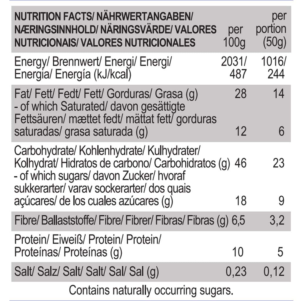 Veganistische gezouten karamel-amandelkoekjes - individueel verpakt, glutenvrij, soja-vrij, biologisch amandelhaver - 12 x 50 g multipack (pak van 2)