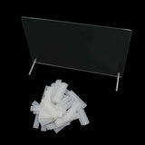 Nageldisplay van acrylglas met displaystrips en nanokleefstof, nageltipdisplay, transparante nail art-kleurenkaart, nail art-display, nageloefeningsdisplay (transparant)