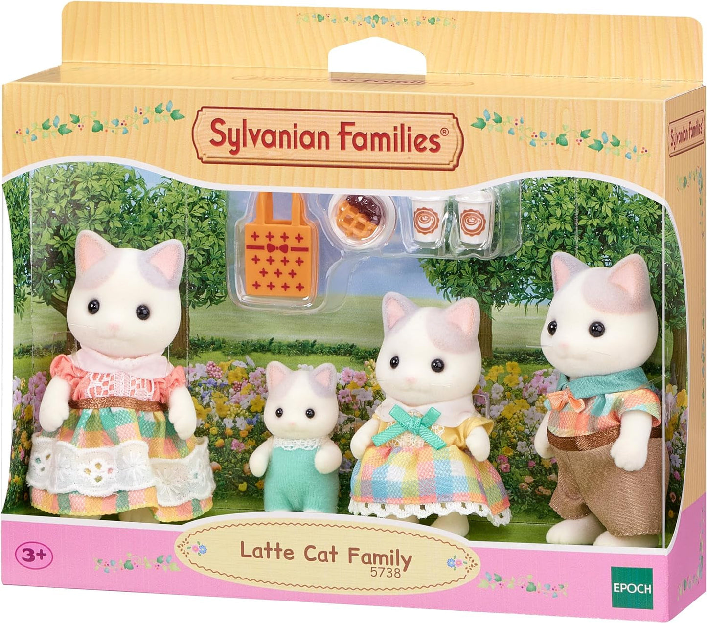 Sylvanian Families - 5738 Milk Cat Family - Poppenhuisfiguren