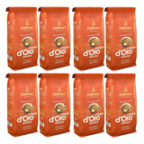 Crema d'Oro Intensa koffie, gemalen koffie, gebrande koffie, hele bonen, koffiebonen, 8 x 1000 g