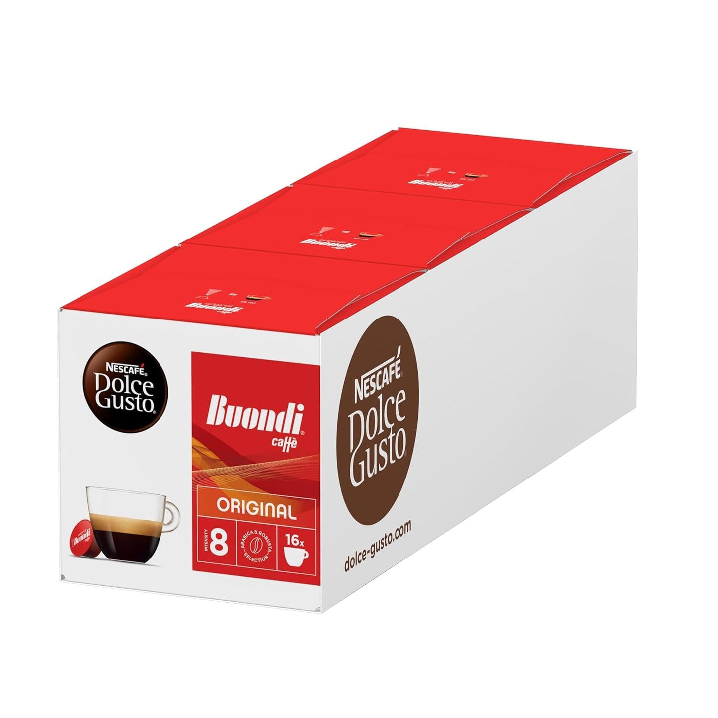 NESCAFÉ DOLCE GUSTO Espresso Buondi Kaffeekapseln 3er-pakket (3 x 16 Kapseln)