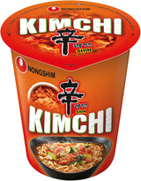 Nong Shim Kimchi Ramyun instantnoedels - Koreaanse ramensoep in een kopje - snelle bereiding - 1 pakje van 75g