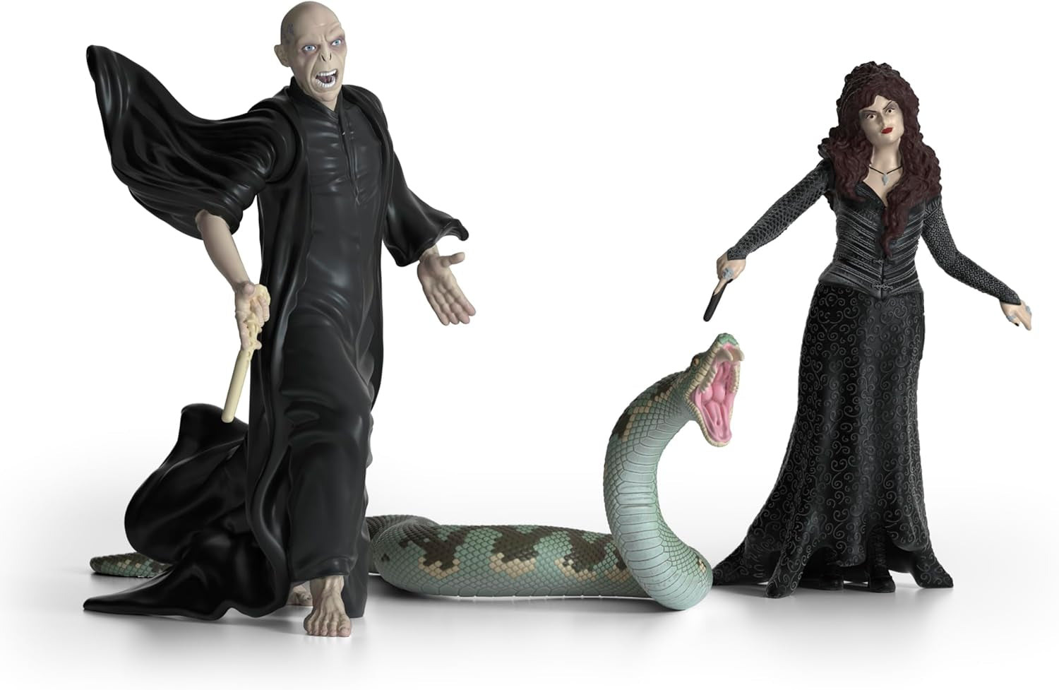 Schleich 42684 Lord Voldemort, Nagini & Bellatrix Lestrange, vanaf 6 jaar, HARRY POTTER - speelfiguur, 21 X 16 X 18 cm Actiefiguren Naty Shop