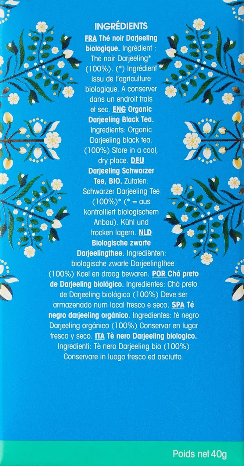 ETS - Darjeeling zwarte thee, BIO, 20 theezakjes (pak van 2)