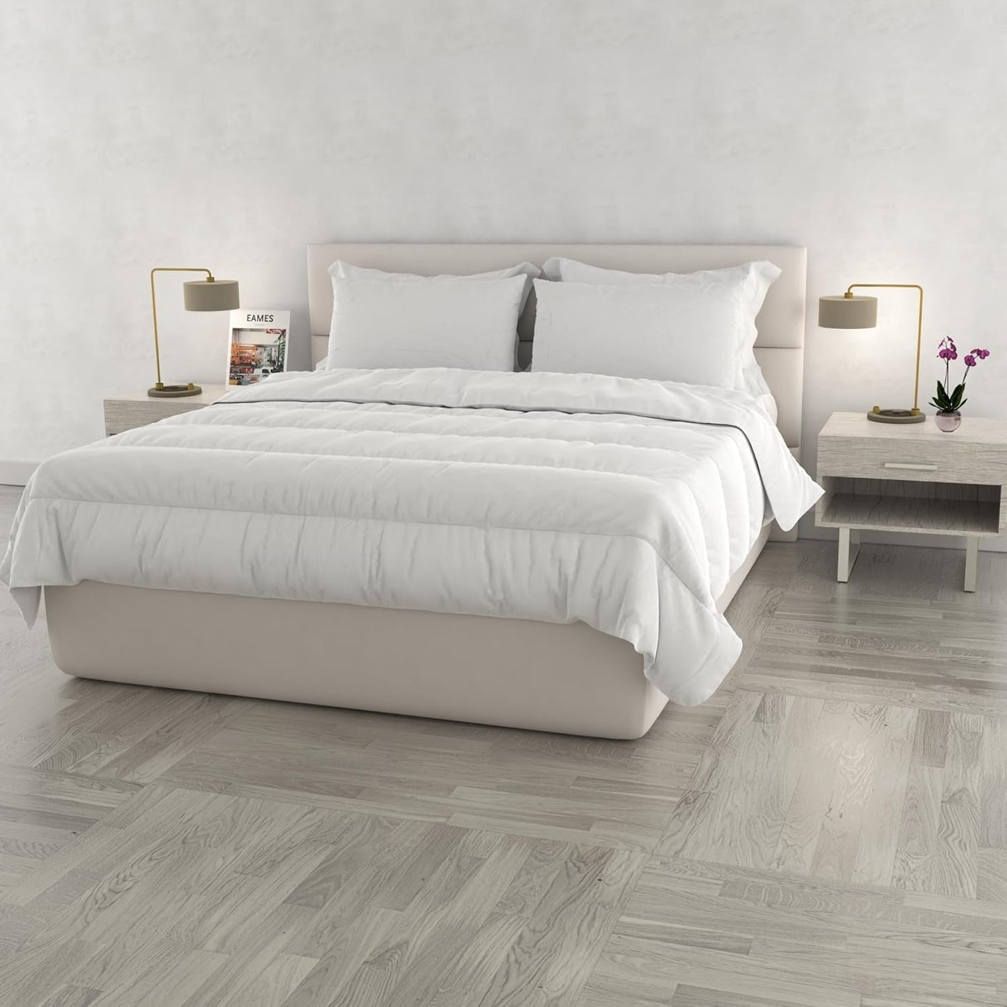 Prestige Quilt Made in Italy, zomer, wit, 250 X 200 Cm Quilts en quilts Naty Shop Wit 250X200 Cm