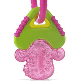 Nuby bijtring voor baby's bevordert het zicht en de motoriek; het grijpspeeltje met ijsgel bereikt zelfs de kiezen; vanaf 4+ maanden