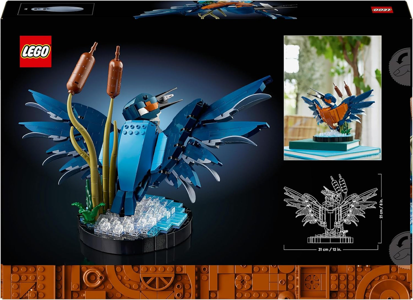 LEGO Icons Kingfisher modelbouwset voor volwassenen, vogelfiguur voor woonkamer of kantoor, huis- en kantoordecoratie, cadeau voor vogelliefhebbers en ornithologen, dames en heren 10331 Bouwsets Besuche in LEGO-Store
