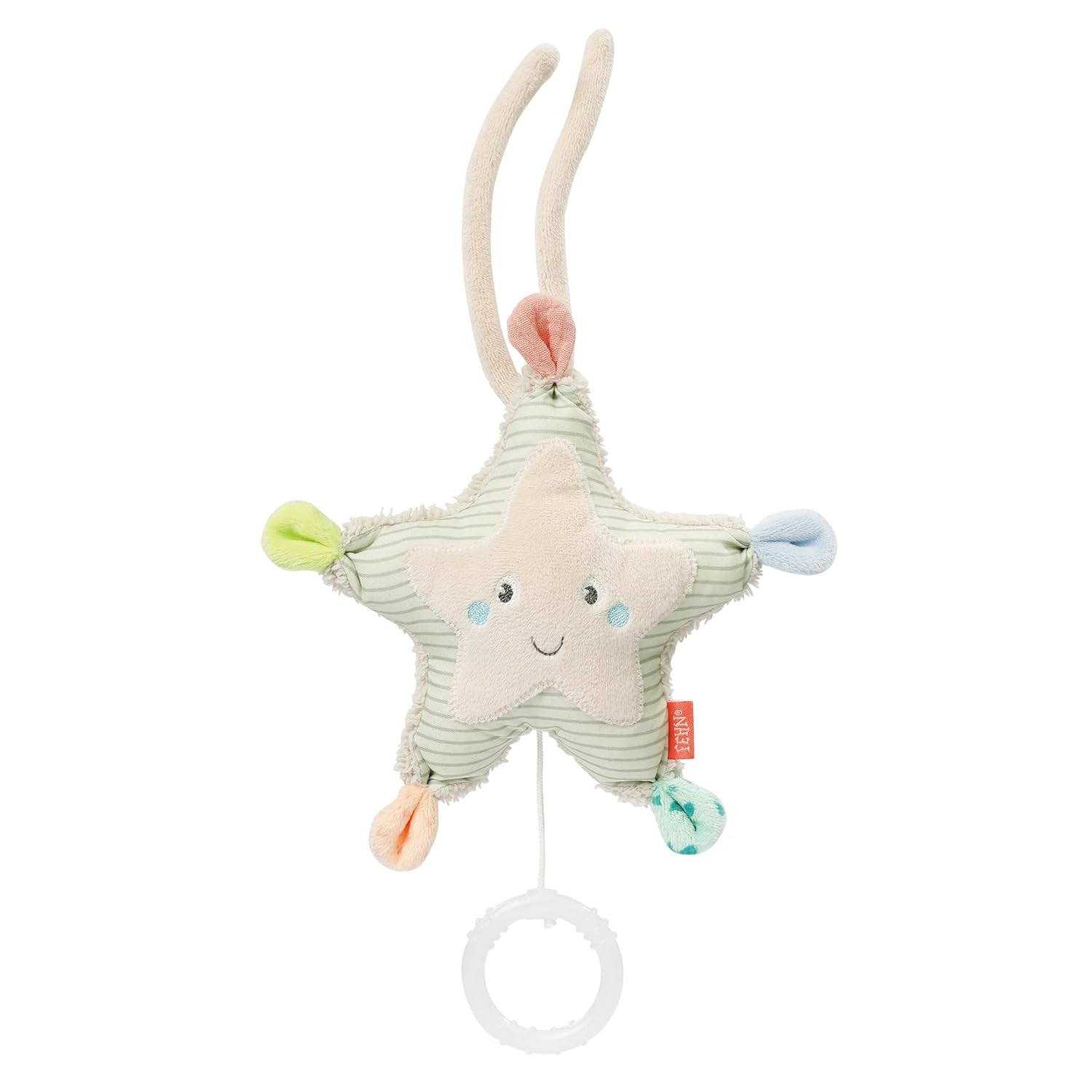 Fehn muziekdoos babyslaaphulp schaap - knuffel met opzetstuk - slaaphulpliedje "Brahms lullaby" - kinderspeelgoed voor onderweg en thuis - muzikaal speelgoed voor baby's en kinderen Speelgoed Bebe Naty Shop Starfish