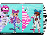 LOL Surprise OMG modepop 2-pack ROLLER CHICK & CHILLAX - Exclusieve poppen met 40 stuks inkl. Outfits en accessoires - 2-in-1 Verpackungs-Spielset - Serie 3 - Voor kinderen vanaf 4 jaar