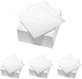 ARTS DE LA TABLE 100 katoenen servetten, 2-laags, 33 x 33 cm, wit (pak van 4)