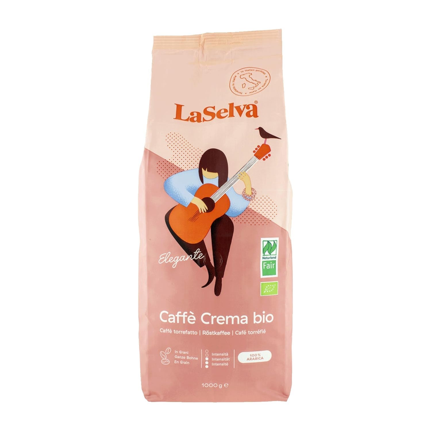 Caffé Crema Elegante gebrande koffie, hele bonen, biologisch, 1 kg