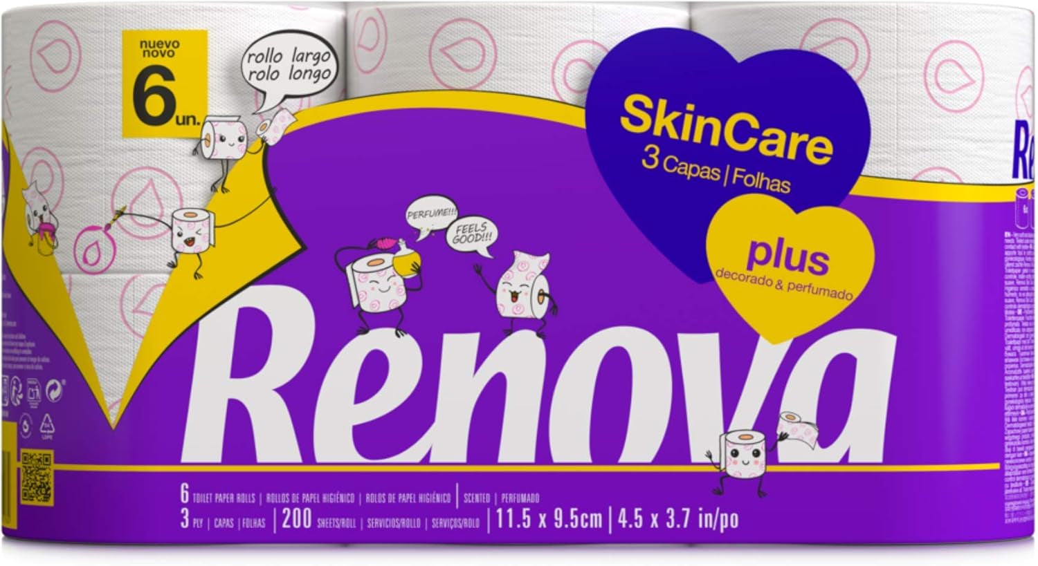 FORNOR RENOVA 67125 RENOVA TOILETPAPIER GEURENDE HUIDVERZORGING