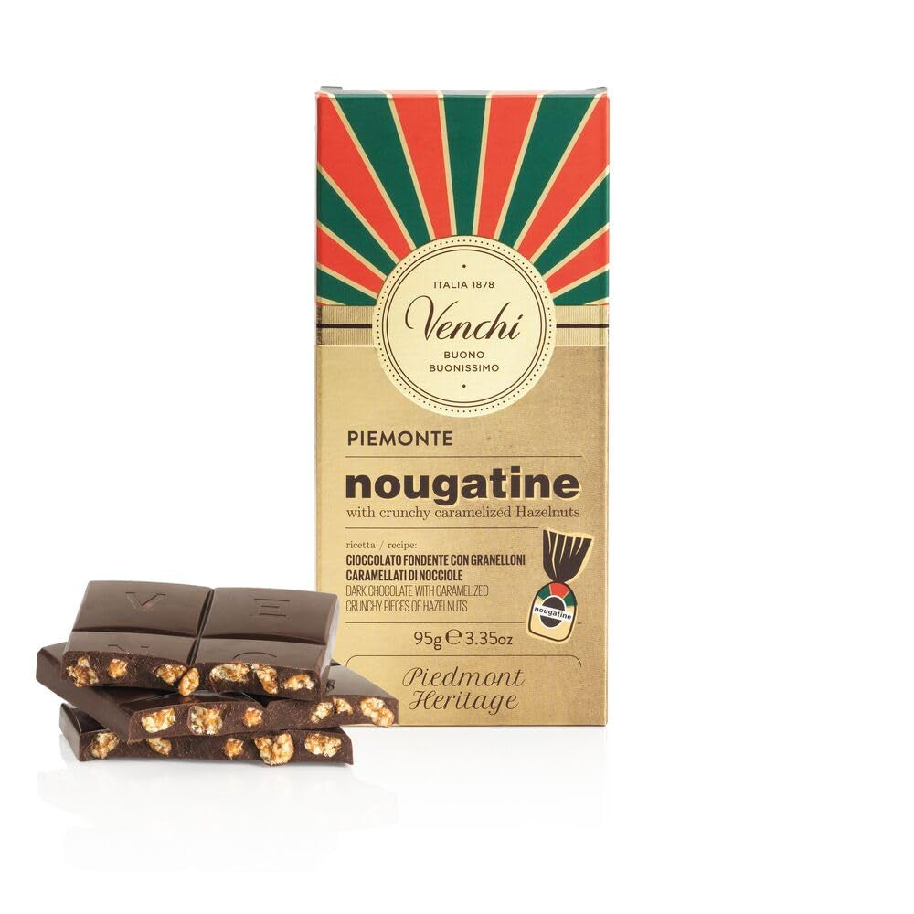 Venchi melkchocolade met hele BGA Piemontese boshazelnoten, 100g - glutenvrij