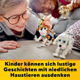 LEGO 31137 Creator 3In1 schattige hondenset met dierenfiguren Teckel, Mopshond, Poedel en meer, speelgoed voor kinderen vanaf 7 jaar, cadeau voor hondenliefhebbers Bouwsets Besuche in LEGO-Store