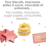 ScrapCooking, Set van 3 kleurstoffen voor levensmiddelen, Goud, Rose-Goud en Ruby, metallic tinten, 3 x 5 gram Naty Shop