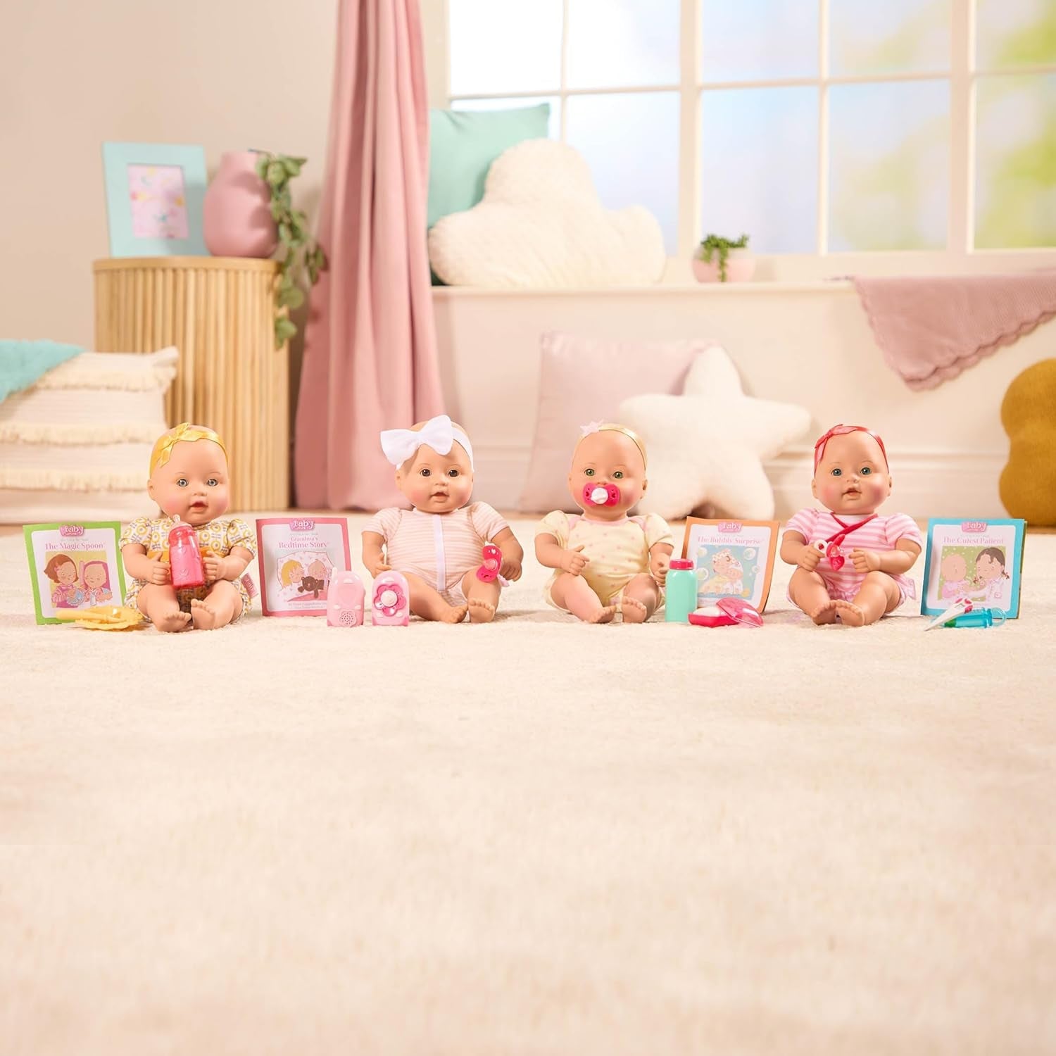 Baby Sweetheart-pop - Bedtijd - 31 cm - Zacht lichaam - Fopspeenaccessoire - Fantasiespel - Speelgoed vanaf 3 jaar